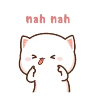 😝 emoji BlackWhiteCats Telegram sticker 8 of 19