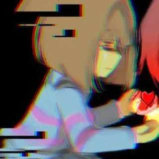 ❤️ emoji Chara x Frisk :: @Stickers Telegram sticker 21 of 71