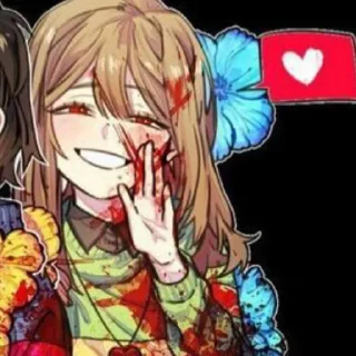 ❤️ emoji Chara x Frisk :: @Stickers Telegram sticker 14 of 71