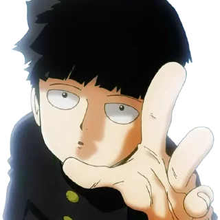 ✋ emoji БОЛЬШЕ ⇨ @CLOOBHUB МОБ ПСИХО 100 MOB PSYCHO 100 ТГ Telegram sticker 20 of 52