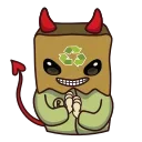 🧛‍♂️ emoji ♻️ @ngers ® ♻️ Telegram sticker 9 of 12