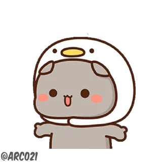 🤷‍♂️ emoji Peach ❤️ Goma | @KolyaKrishKin Telegram sticker 12 of 120