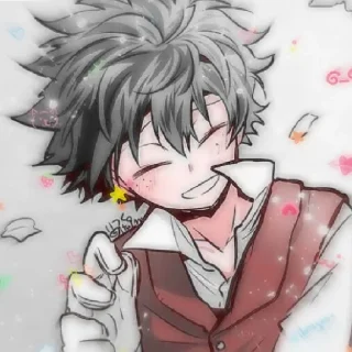 🥦 emoji IZUKU MIDORIYA Telegram sticker 24 of 43