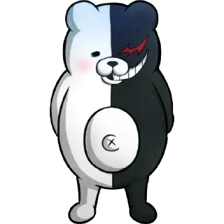 ⚪️ emoji Monokuma — Danganronpa V3:Killing Harmony. Telegram sticker 9 of 74