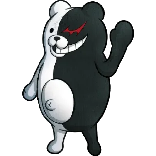 ⚪️ emoji Monokuma — Danganronpa V3:Killing Harmony. Telegram sticker 13 of 74