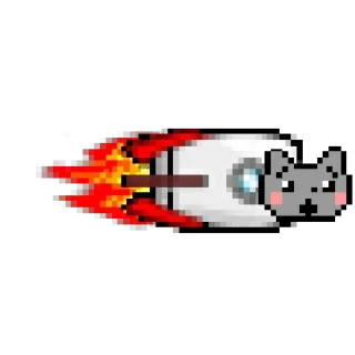 🌟 emoji Nyan cat (non animate) by @nekkaya_735 Telegram sticker 10 of 30
