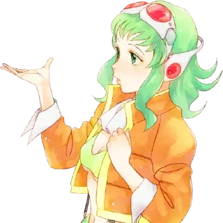💚 emoji ੭ Gumi ᜊ ꒰💚꒱ :  @oblivionstick Telegram sticker 7 of 90