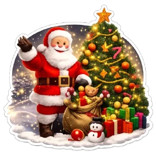 🎅 emoji New Year @stickerstgrm Telegram sticker 8 of 51
