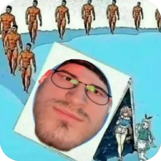 🫥 emoji брайн лысый Telegram sticker 13 of 20