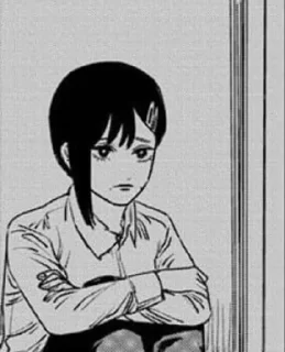 Sticker from Tatsuki Fujimoto's manga faces