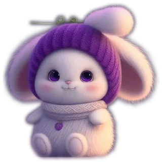 🐰 emoji @stickersbyzova Telegram sticker 13 of 39