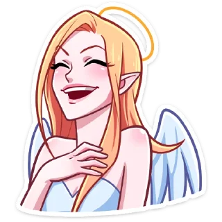 😂 emoji Ангелица @Nyasticks Telegram sticker 24 of 49