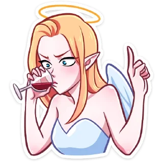 ☝️ emoji Ангелица @Nyasticks Telegram sticker 19 of 49