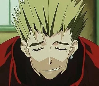 😌 emoji Vash Telegram sticker 14 of 19