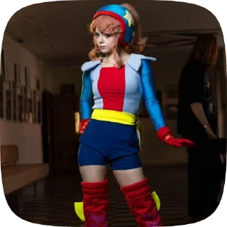 🤨 emoji janet cosplays by xugskha Telegram sticker 10 of 54