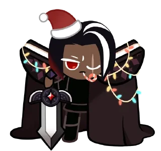🎅 emoji Дарк Чоко Кукі @crkstickersua Telegram sticker 13 of 22