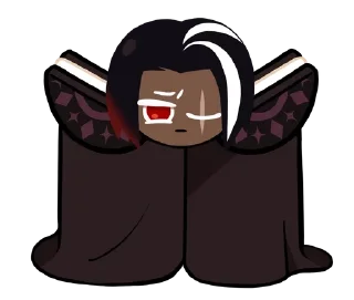 🙁 emoji Дарк Чоко Кукі @crkstickersua Telegram sticker 8 of 22