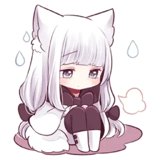 😤 emoji Волчица-тян @tg_sticks Telegram sticker 19 of 37