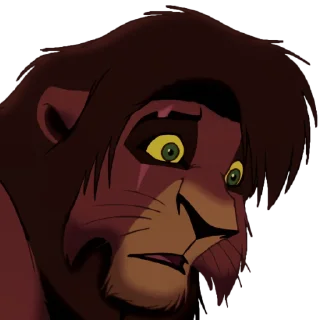 😦 emoji The Lion King II 📽 by @CrazySnep Telegram sticker 5 of 12