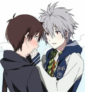 💖 emoji Каору и Синдзи 💕 Telegram sticker 18 of 81