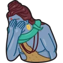 😑 emoji Facepalm Stickers by Gudim Telegram sticker 20 of 23