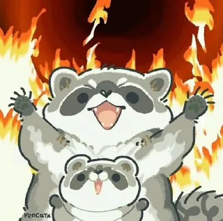 😠 emoji Енотик Telegram sticker 6 of 89