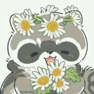 🌼 emoji Енотик Telegram sticker 20 of 89