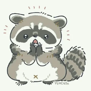 😳 emoji Енотик Telegram sticker 14 of 89