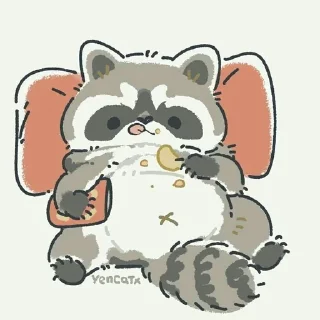 🍟 emoji Енотик Telegram sticker 9 of 89