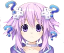 ❓ emoji Neptunia Telegram sticker 6 of 12