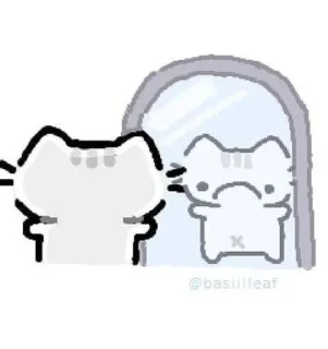 ☹️ emoji Kitty mood Telegram sticker 17 of 66