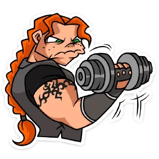 💪 emoji Виктория :: @stickroom Telegram sticker 7 of 52