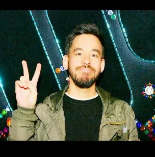 ✌️ emoji Mike Shinoda Mood Telegram sticker 10 of 31