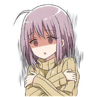 😱 emoji Невеста-тян @nyasticks Telegram sticker 5 of 32