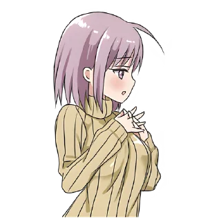 🤨 emoji Невеста-тян @nyasticks Telegram sticker 15 of 32