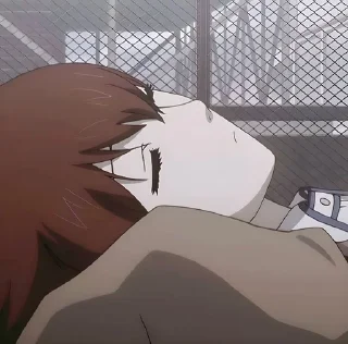 😴 emoji Makise Kurisu by @Astra1iX Telegram sticker 13 of 17