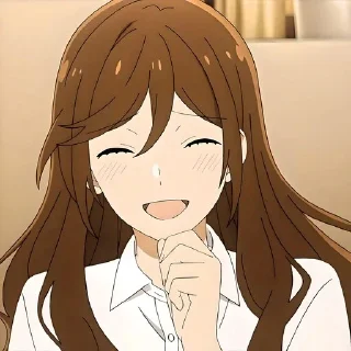 😄 emoji Хоримия @anime_sticks Telegram sticker 5 of 36