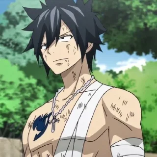 ☺️ emoji Gray Fullbuster Telegram sticker 16 of 39