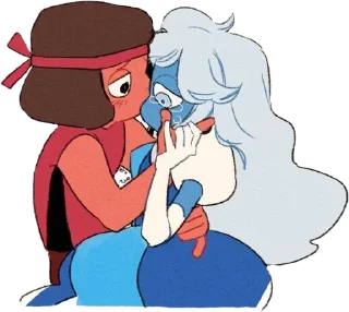 🌟 emoji Рубин и Сапфир, Вселенная Стив Telegram sticker 8 of 38