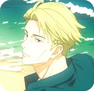 😇 emoji nanami kento.🫀 @darra0 ⭐ jjk. Telegram sticker 9 of 30