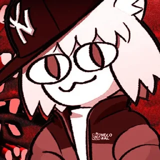 😎 emoji Неко арк Telegram sticker 8 of 25