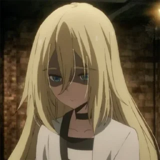 ☹️ emoji Ангел кровопролития @anime_sticks Telegram sticker 19 of 20