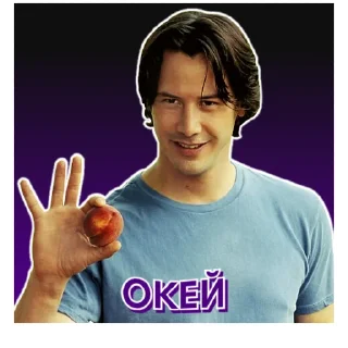 👌 emoji Кіану Рівз | @Geek_Universe_Stickers | @Leo_21 Telegram sticker 12 of 60