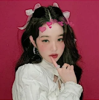 ☺️ emoji 🌺 WONYOUNG  🌺 Telegram sticker 8 of 19