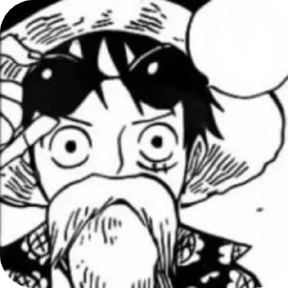 💋 emoji ☆ﾟ⁠.⁠*⁠･⁠｡ﾟLuffy manga @microw Telegram sticker 15 of 31