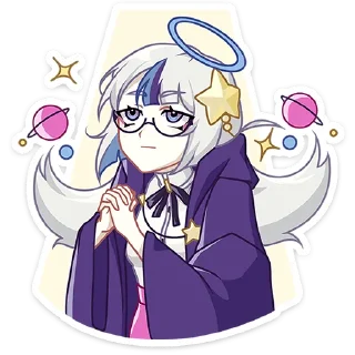 😇 emoji Астерия :: @stickroom Telegram sticker 5 of 48