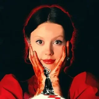 ☺️ emoji Mia Goth Telegram sticker 15 of 33