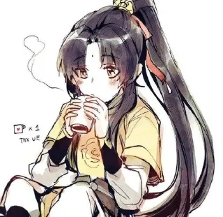 ☕ emoji Цзинь Лин Telegram sticker 15 of 22
