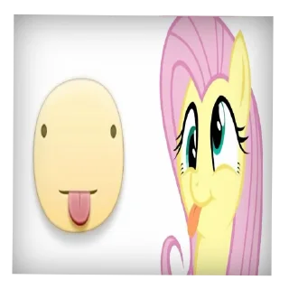 👄 emoji Флаттершай🖕💘 Telegram sticker 9 of 57