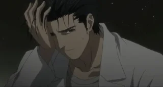 😰 emoji Okabe Rintarou by @Astra1iX Telegram sticker 3 of 15